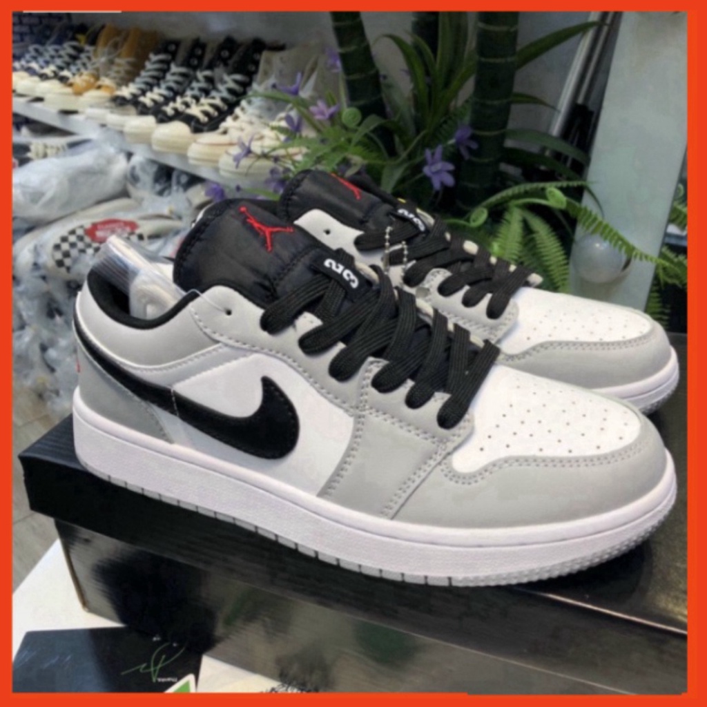 34 3 [FREE SHIP] Giày Nam Xám Chỉ Đỏ cổ thấp , dành hottrend dành cho nam nữ Xmenshop2 3 01 | BigBuy360 - bigbuy360.vn