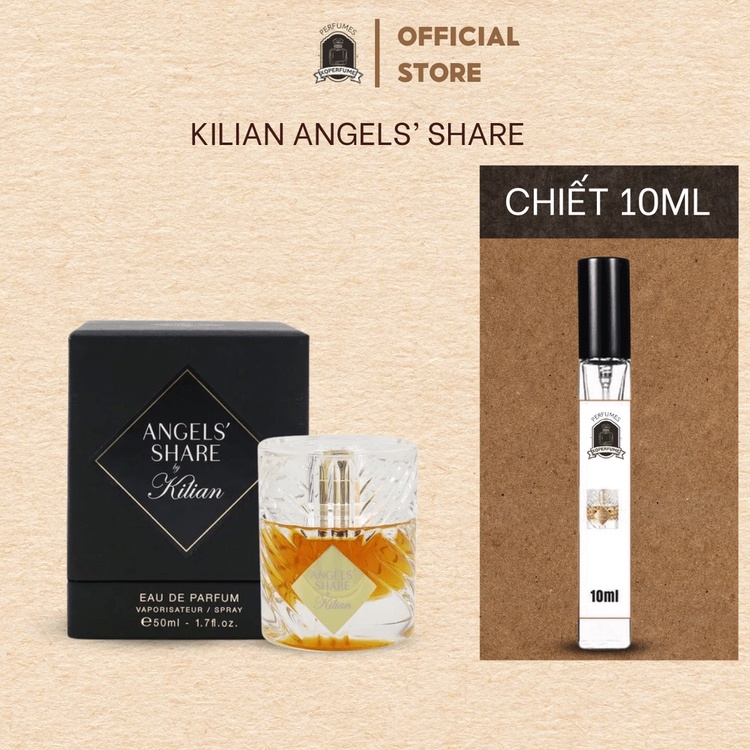 mẫu thử nước hoa unisex kilian angle share chiết 10ml, hương thơm phù hợp bốn mùa, ngày và đêm Xqoffical