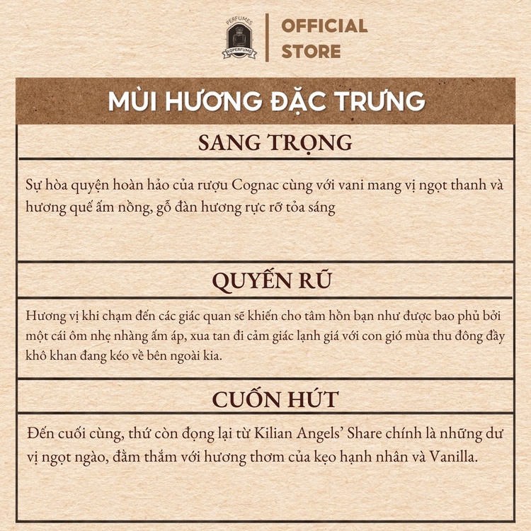 mẫu thử nước hoa unisex kilian angle share chiết 10ml, hương thơm phù hợp bốn mùa, ngày và đêm Xqoffical | BigBuy360 - bigbuy360.vn