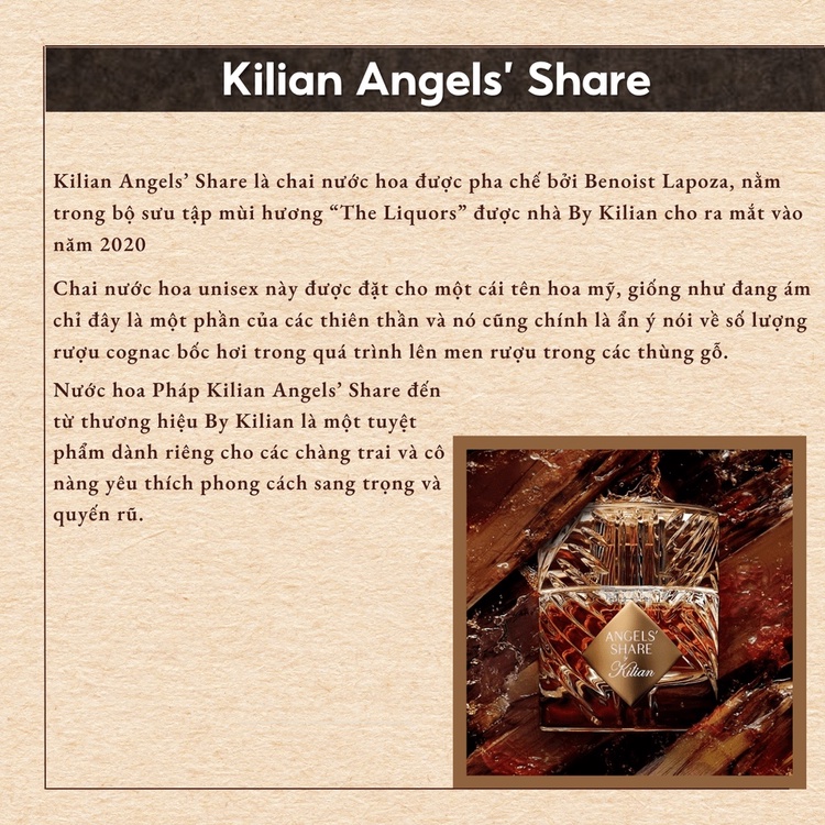 mẫu thử nước hoa unisex kilian angle share chiết 10ml, hương thơm phù hợp bốn mùa, ngày và đêm Xqoffical | BigBuy360 - bigbuy360.vn