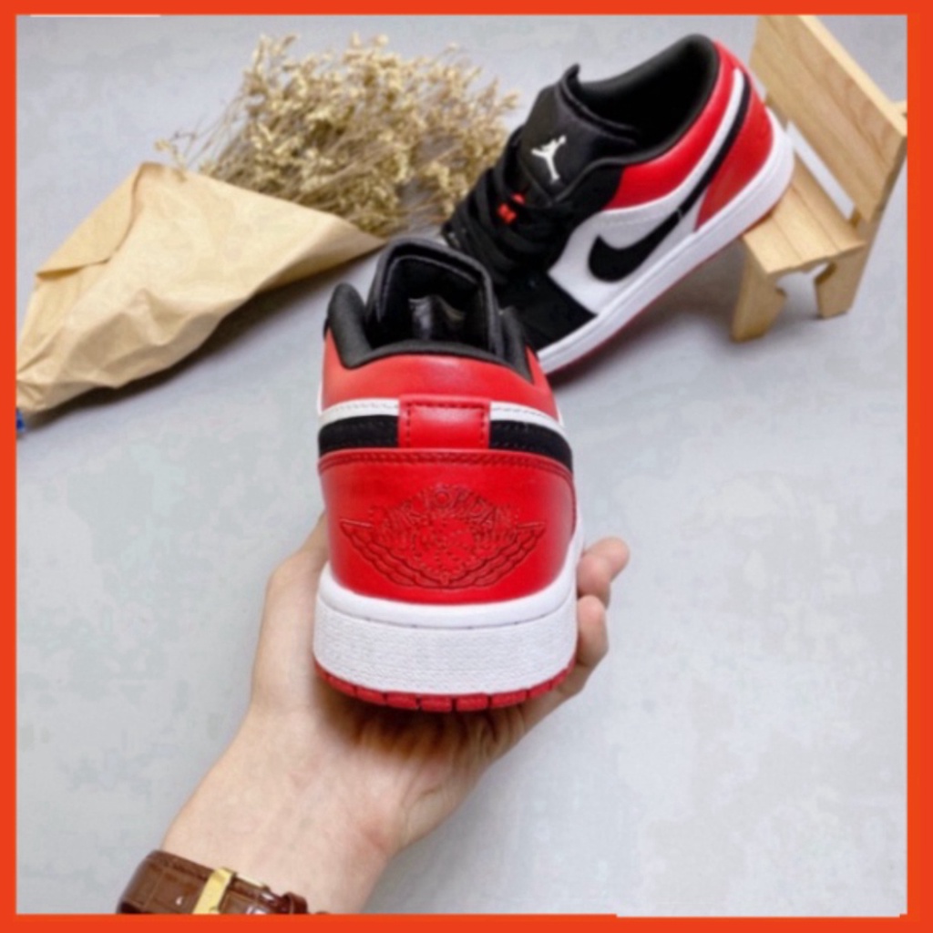 34 3 [FREE SHIP] Giày JD1 cổ thấp  low đỏ đen thời trang hàng đẹp full boxbill Xmenshop2 3 01 | BigBuy360 - bigbuy360.vn