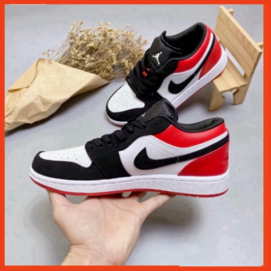 34 3 [FREE SHIP] Giày JD1 cổ thấp  low đỏ đen thời trang hàng đẹp full boxbill Xmenshop2 3 01 | BigBuy360 - bigbuy360.vn