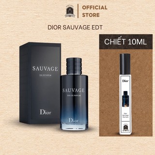 Nước hoa nam dior sauvage edp 100ml badboy nam tính - chai chiết 10ml