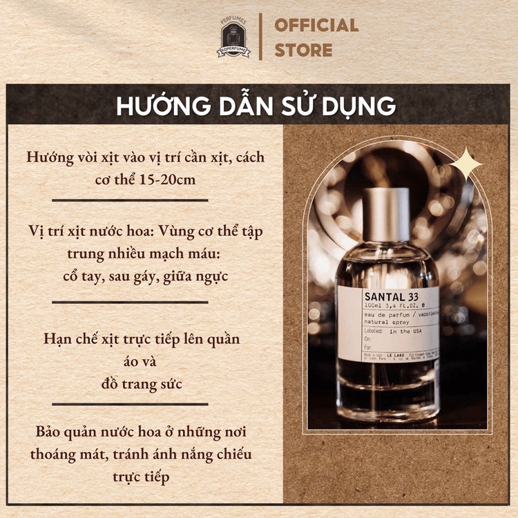 Nước Hoa Unisex Chiết Mini Santal 33 EDP Mẫu Thử 10ml