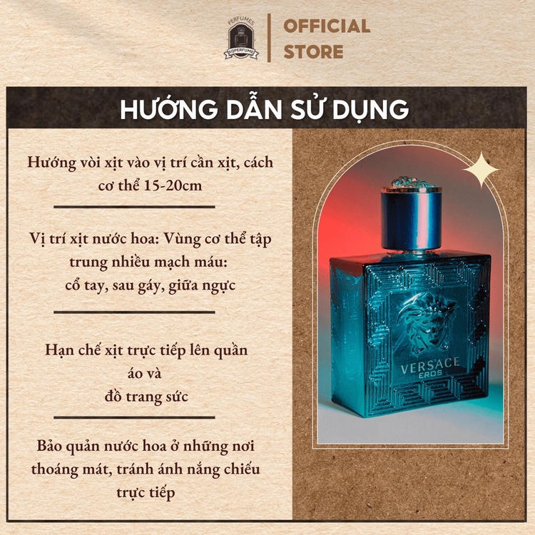 Nước Hoa  Nam Versace Eros Chiết Mini 10ml - Dầu Thơm Chính Hãng Thơm Lâu Giá Rẻ | BigBuy360 - bigbuy360.vn