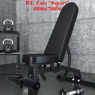 Ghế tạ đang năng Cao cấp 8S, ghế tập gym đa năng tùy chỉnh độ dốc dễ dàng