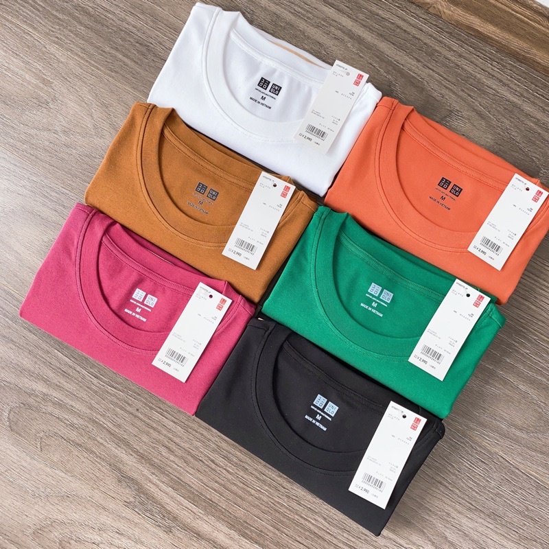 Áo thun trơn nữ cổ tròn cộc tay dáng vừa basic Simple  cao cấp, áo phông trơn nữ O UNi cotton đen trắng chất vải đẹp | BigBuy360 - bigbuy360.vn