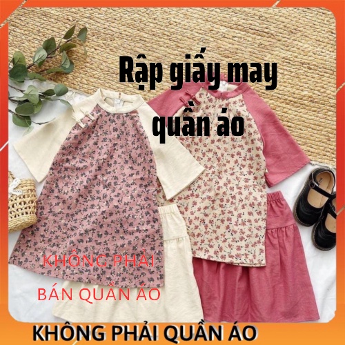 Rập áo dài cho bé - Rập Giấy MS AD2004