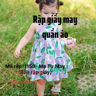 Rập váy cho bé gái mã 1159