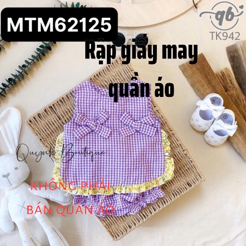 Rập Bộ Sơ Sinh Cho Bé Gái MTM62125