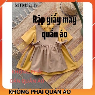 Rập Váy Cho Bé Gái MTM52117 (Rập Giấy Đầm Trẻ Em)
