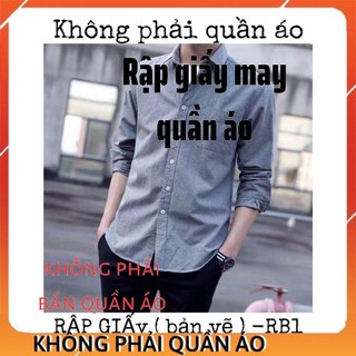 Rập Giấy Áo Sơ Mi Nam Dài Tay - Rập Giấy RB1