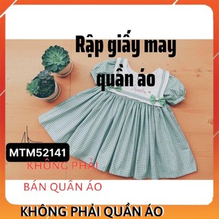 Rập Váy Cho Bé Gái MTM52141 (Rập Giấy Đầm Trẻ Em)