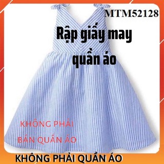 Rập Váy Cho Bé Gái MTM52128 (Rập Giấy Đầm Trẻ Em)