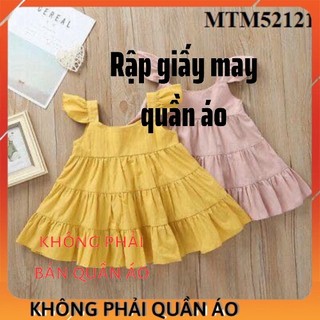 Rập Váy Cho Bé Gái MTM52121 (Rập Giấy Đầm Trẻ Em)