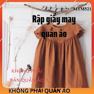 Rập Váy Cho Bé Gái MTM5214 (Rập Giấy Đầm Trẻ Em)