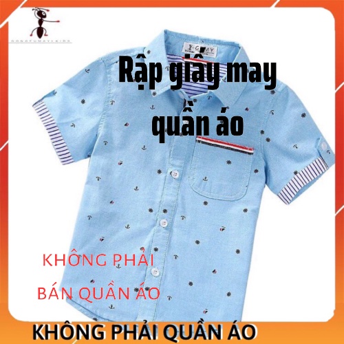 Rập giấy sơ mi bé trai SM003
