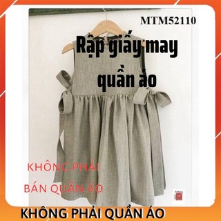 Rập Váy Cho Bé Gái MTM52110 (Rập Giấy Đầm Trẻ Em)