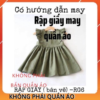 Rập giấy_ rg6_rập váy pinafore