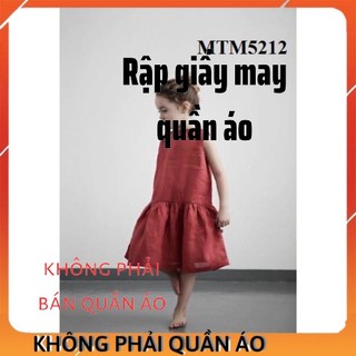 Rập Váy Cho Bé Gái MTM5212 (Rập Giấy Đầm Trẻ Em)