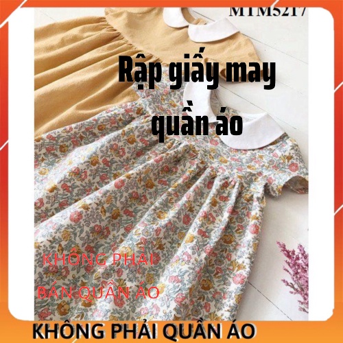 Rập Váy Cho Bé Gái MTM5217 (Rập Giấy Đầm Trẻ Em)