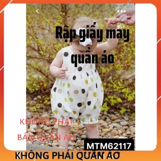Rập bộ sơ sinh cho bé gái mtm62117