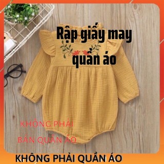 Rập giấy thiết kế body bé gái ss901