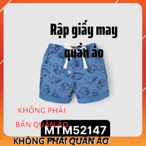 Rập Quần Đùi Bé Trai MTM52147