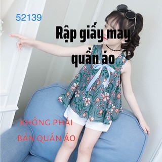 Rập Bộ Đồ Cho Bé Gái MTM52139 - Không Phải Quần Áo (Sơ Đồ May Bộ Đồ Trẻ Em)