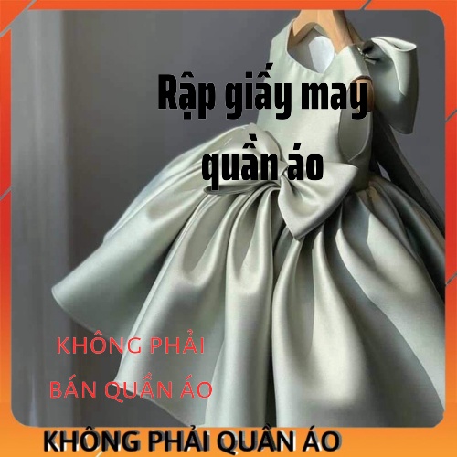 Rập giấy váy bé gái công chúa VG202