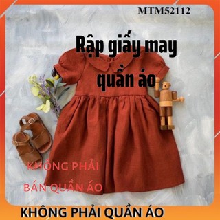 Rập Váy Cho Bé Gái MTM52112 (Rập Giấy Đầm Trẻ Em)