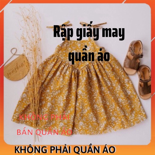 Rập giấy váy bé gái VG22011