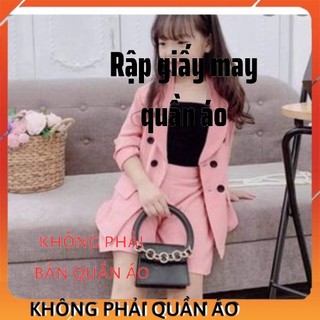 Rập Áo Vest Bé Gái - Rập Giấy