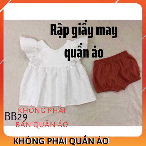 RẬP GIẤY BB29_ BỘ ĐỒ BÉ GÁI