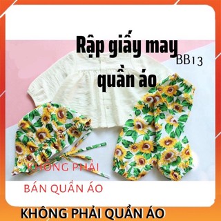 RẬP GIẤY BB13_ bồ đồ bé gái ( 1-8 tuổi)