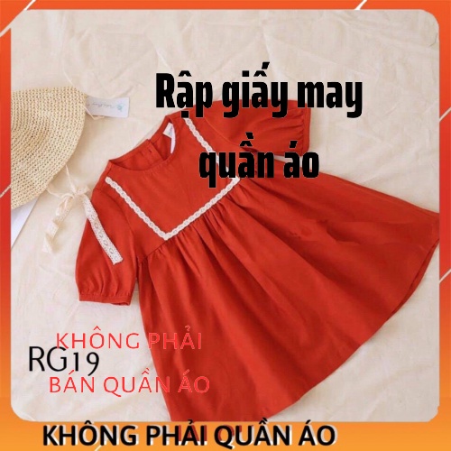RẬP GIẤY RG19_ váy bé gái