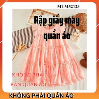 Rập Váy Cho Bé Gái MTM52123 (Rập Giấy Đầm Trẻ Em)