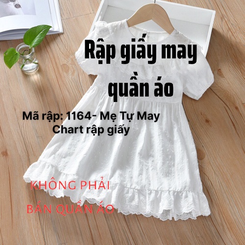 Rập Váy Cho Bé Gái K1164