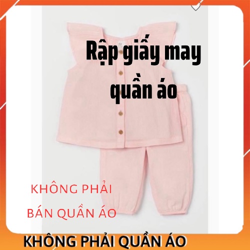 RẬP GIẤY BB06_ BỘ ĐỒ BÉ GÁI (1-8T)