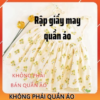 RẬP GIẤY(bản vẽ)_ RV02_rập váy bé gái