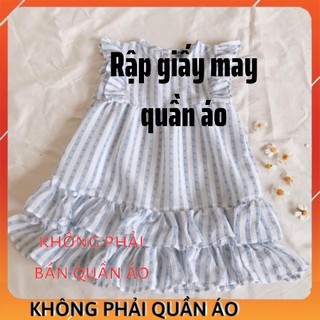 Rập váy khoét nách cho bé gái VB04 1-8 tuổi có hướng dẫn may chi tiết