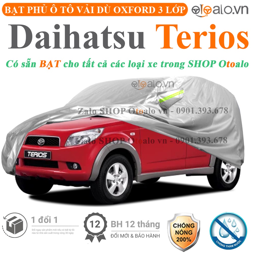 Bạt che phủ ô tô Daihatsu Terios 3 lớp cao cấp - OTOALO
