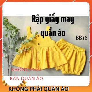 RẬP GIẤY BB18_ bộ đồ bé gái (1-8 tuổi )