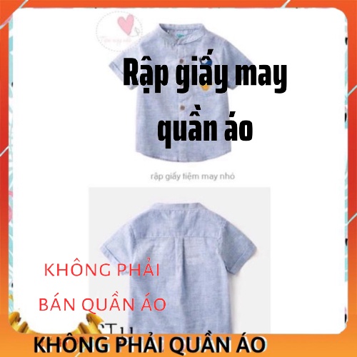 RẬP GIẤY RT 11 - áo sơ mi cổ trụ ( 1-8t)