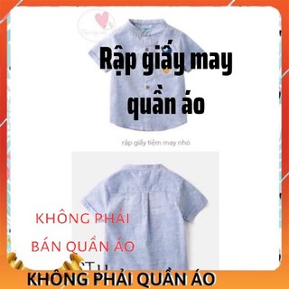 RẬP GIẤY RT 11 - áo sơ mi cổ trụ ( 1-8t)