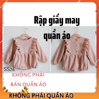 Rập giấy may đồ ss26_ romper dài tay