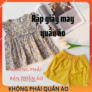Rập giấy bb03_ bộ đồ bé gái