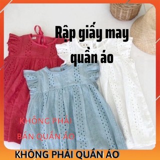 Rập thiết kế váy babydoll cánh tiên (8-35kg)