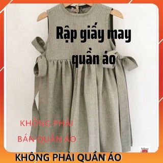 Rập váy bé gái VB03 size 1-8 tuổi có hướng dẫn may chi tiết