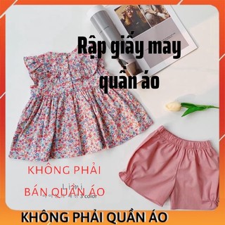 Rập giấy bb04_ bộ đồ bé gái